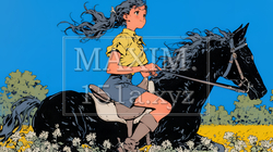 乗馬をしている若い女性 | 5694569-12807