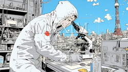 クリーンルームで作業中のエンジニア | 5696579-7787