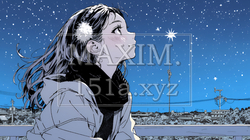 星空を眺めている若い女性｜5918278-10342