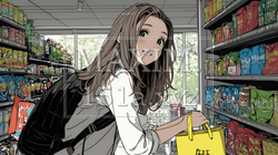 スーパーマーケットで買い物をしている若い女性 | 5747857-15804
