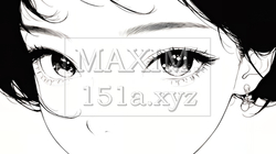 輝く瞳で見つめる好奇心旺盛な若い女性（シンプルな色使い） | 5751838-17062