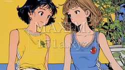 タンクトップを着た健康的な若い女性たち