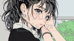涙ぐむ制服姿の女子高生 | 5782328-14224