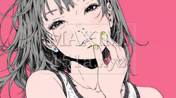 投げキッスをしている若い女性 | 5837254-6906