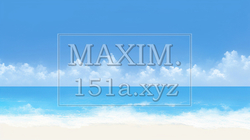南国の夏の海と空と白い砂浜