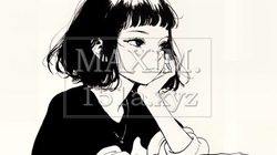嫉妬の表情を浮かべる若い女性（シンプルな色使い） | 5897925-17132