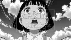 呆然と口を開けてあきれている少女