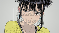 Noという表現を思いっきり顔に表しているる女性｜5990550-8006