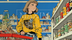 スーパーマーケットで買い物をしている女性 | 6025820-9203