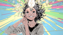 ボジティブで素晴らしいアイデアが浮かんだ瞬間 | 6064435-8818