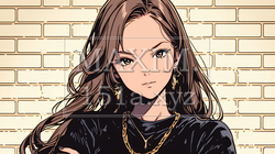 意地悪そうな（攻撃的な）顔をしている若い女性 | 6099269-7563