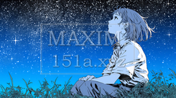 星空を眺めている若い女性｜6483588-10356