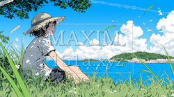 夏の終わりの海と空