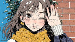 手を振って挨拶している若い女性
