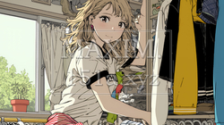 着ていく服をクローゼットから選ぶ若い女性 | 616053-15944