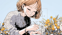 おもてなし（優しい心遣い）：来客のために花瓶に花を生ける若い女性 | 6170038-15339