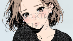 涙ぐむ若い女性 | 6176034-14201