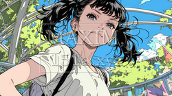 生意気な（挑戦的・自信満々・勝ち誇った）顔をしている女の子 | 6199132-7544