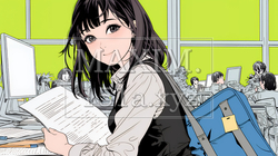 書類を確認するビジネスウーマン | 6221893-13146
