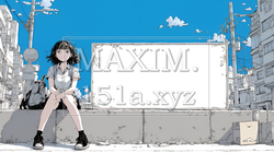 何も描いていないメッセージボードを掲げる若い女性 | 6245190-6819