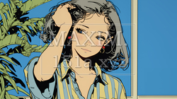 髪をかきあげている（なでている）若い女性｜6615879-12102