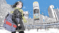 都市の雪景色 | 6287858-6459