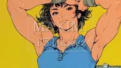 筋肉隆々の若い女性 | 6345501-6187
