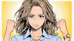 ガッツポーズ（拳を握って力強く）をしているビジネスウーマン | 6368926-13777