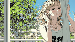 朝、カーテンを開けて天気を確認する若い女性 | 6373392-16606