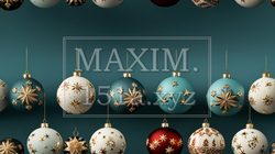 クリスマスオーナメントの連続パターン | 6377758-2530