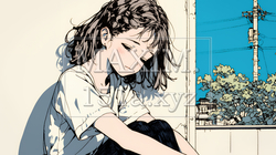 ため息をついている若い女性 | 639245-8280