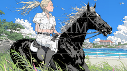 乗馬をしている若い女性 | 641688-12813