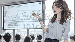 セミナーの講師をしている女性 | 6433491-8258