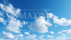 雲のある空の背景イメージ精緻CG画