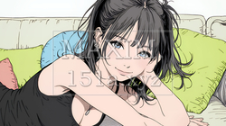キャミソール姿の若い女性 | 6439396-14366