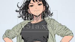 得意げな表情を浮かべている若い女性 | 6469195-14163