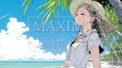 夏の南国の海辺を一人で旅行中の若い女性 | 6496141-8884