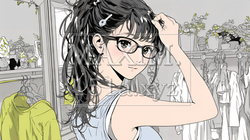 クローゼットを開いて着替えをしようとしている若い女性