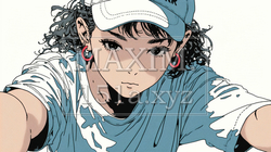 ブレークダンスを練習中の若い女性