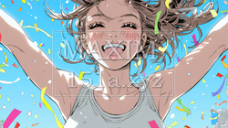 嬉しくて目を開けることができません | 6564259-7682