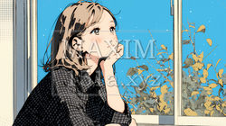 じっと遠くを見つめている若い女性 | 6607119-8811
