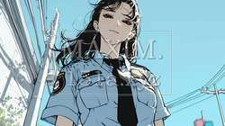 女性の警備員｜
