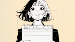 書類を確認するビジネスウーマン（シンプルな色使い） | 6618014-13187