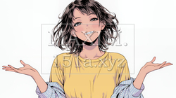 両手を広げて歓迎・驚きの仕草をしている若い女性 | 6673882-14595