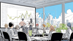企業での会議・社内集合研修 | 6675154-6256