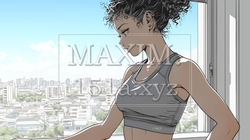 ウェストライン（腰回り）をチェックしている女性 | 6708984-11766