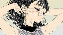 髪をかきあげている（なでている）若い女性｜6802859-12108