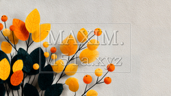 秋の紅葉の葉のフラットな背景画像 | 6767980-12503