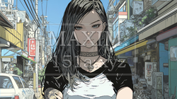 意地悪そうな（攻撃的な）顔をしている若い女性 | 6786886-7559