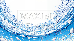 音符など音楽記号をテーマにした背景画像 | 6923360-8878